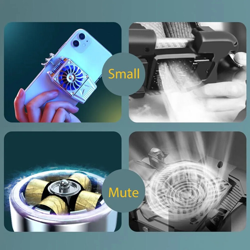 Mobiiltelefoni jahuti jahutusventilaator Radiaator radiaator tagaklambri stiil Mobiilne ventilaatorisüsteem õhujahuti Samsungi jaoks