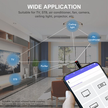 Smartphone IR Blasters Τηλεχειριστήριο USB για lightni Universal Type C Έξυπνος προσαρμογέας ελέγχου εφαρμογής υπερύθρων για τηλεόραση Κλιματιστικό