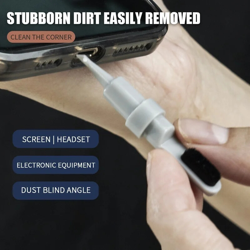 Komplet četkica za čišćenje 6 u 1 za slušalice, telefon, tablet, prijenosno računalo, tipkovnica, alati za čišćenje zaslona, krpa za brisanje, olovka za čišćenje Airpoda Pro