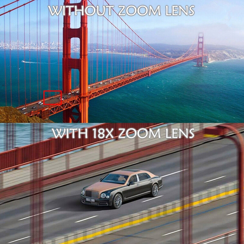 APEXEL Universal 18x25 Zoom monocular HD Optic Telefon mobil Lentile de observare Sondaj Teleobiectiv 18X cu trepied pentru Smartphone