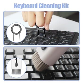 7-σε-1 Computer Cleaner Brush Kit Keycap Puller Bluetooth Earphone Cleaning Pen for AirPods 3 Pro Headset Cleaning Tool