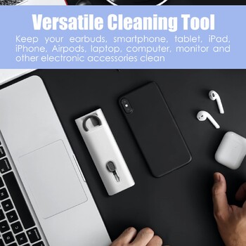 7-σε-1 Computer Cleaner Brush Kit Keycap Puller Bluetooth Earphone Cleaning Pen for AirPods 3 Pro Headset Cleaning Tool