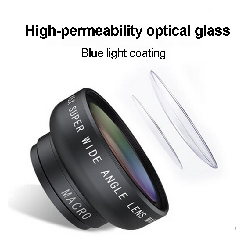 Mobitel 37MM 0.45X 49UV super širokokutni + makro objektiv za mobilni fotoaparat za telefon Dodaci za mobitele Podrška za pametne telefone