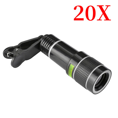 Objektiv Univerzalna kopča 20X/12X zum Telefon Kamera Telefoto objektiv Monokularni teleskop Telefon Univerzalni optički teleskop Komplet objektiva