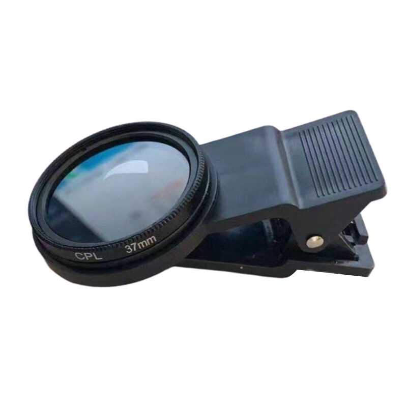 37MM/52MM CPL filtras apskrito fotoaparato juodos spalvos priedai universalūs su segtuku nešiojamasis profesionalus telefono poliarizacinis plataus kampo objektyvas
