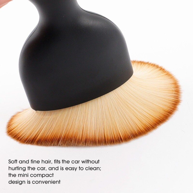 4-1 vnt. valymo šepetėlis, skirtas automobilio prietaisų skydeliui, nešiojamojo kompiuterio ekrano dulkių šepetys, automobilio salono valymo įrankis su apsauginiu dangteliu