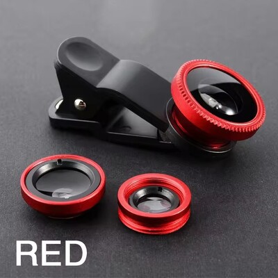3u1 Fisheye širokokutni objektiv za mikro kameru za iPhone Xiaomi Redmi 3u1 Zoom Fish Eye Lens na lećama pametnog telefona sa kopčom za telefon