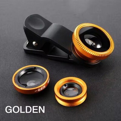 3u1 Fisheye širokokutni objektiv za mikro kameru za iPhone Xiaomi Redmi 3u1 Zoom Fish Eye Lens na lećama pametnog telefona sa kopčom za telefon
