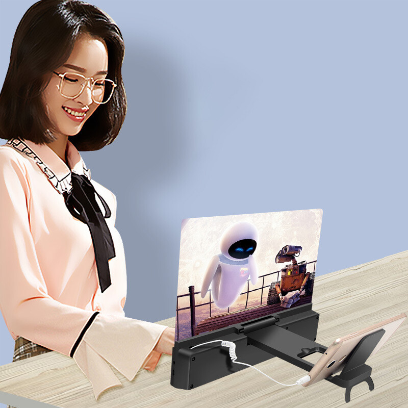 Pojačala za 3D zaslon Povećalo za mobilni telefon s povećanim zvučnikom Stalak za video pojačalo Povećalo Sklopivi stol Audio Anti-Blue