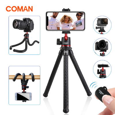 COMAN MT-35 flexibilis kameraállvány, rejtett telefon állványtartó hidegcipős okostelefonos DSLR állvány iPhone 15 Pro Max készülékhez Samsung