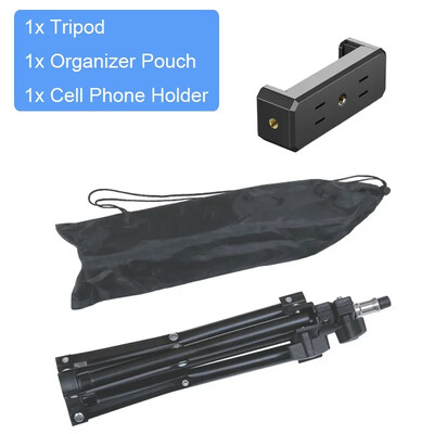 Stativ za prijenos uživo 160 cm Vrsta slijetanja Sidro kamere Selfie svjetlo Okvir Metalni termometar Držač telefona