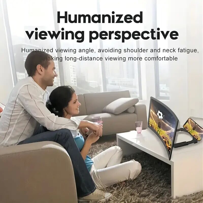 Desktop Lazy 3D HD Video Povećalo Stalak Za iPhone 16 15 14 Pro Max Huawei Xiaomi Samsung ABS Pojačalo zaslona za mobilni telefon