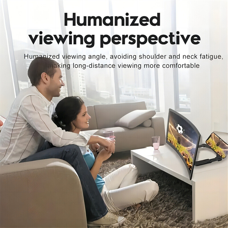 12-inčno pojačalo zaslona mobilnog telefona, 3D stalak za povećalo, povećalo, HD video pojačalo, stalak za telefon, nosač povećanog zaslona