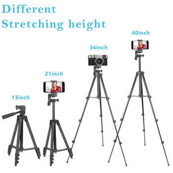 3120 Tripod for Phone 100cm Universal Phone Video Tripod Stand με Bluetooth Selfie Remote Recording Video Stand Photography