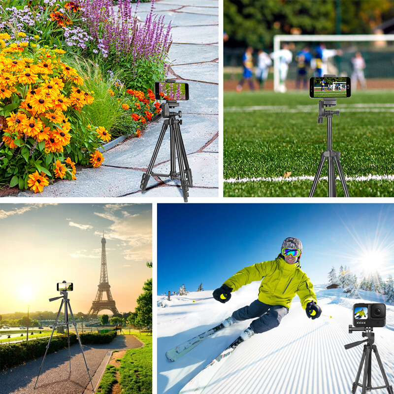 3120 trikojis telefonui 100 cm universalus telefono vaizdo trikojo stovas su Bluetooth asmenukės nuotoliniu vaizdo įrašymo stovu fotografavimui