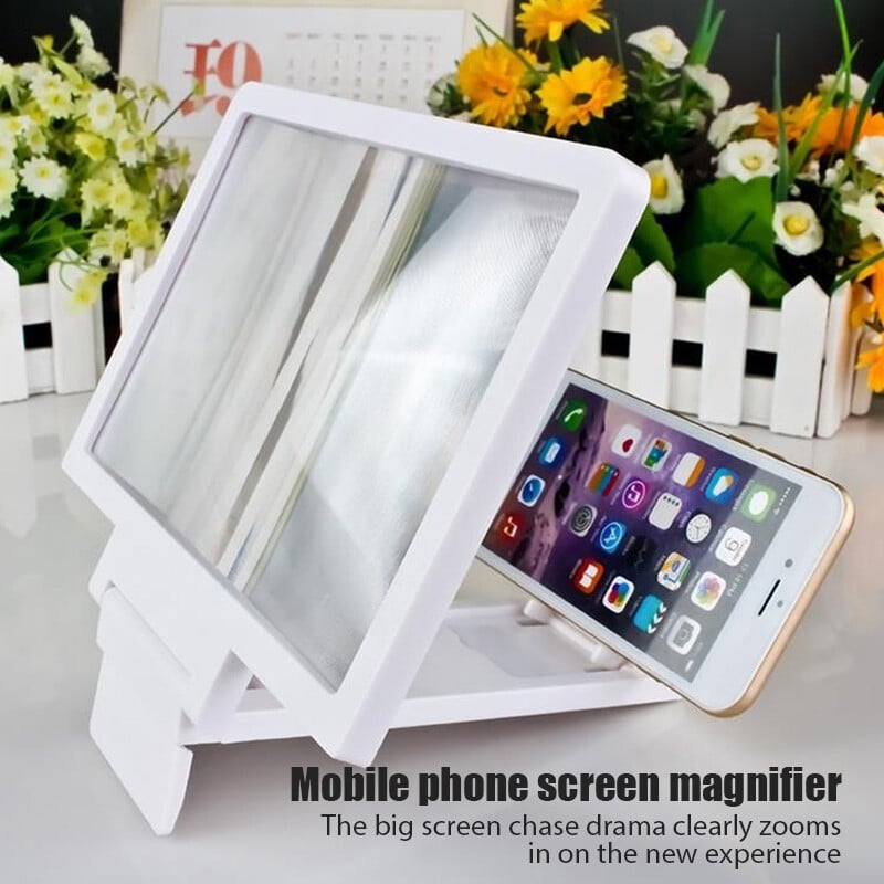 3D 8,5 colio ekrano stiprintuvas sulankstomas mobiliojo telefono didinamasis stiklas HD stovas vaizdo stiprintuvo laikiklis Padidinti stovą Akių apsauga