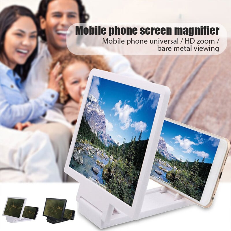 3D 8,5 colio ekrano stiprintuvas sulankstomas mobiliojo telefono didinamasis stiklas HD stovas vaizdo stiprintuvo laikiklis Padidinti stovą Akių apsauga