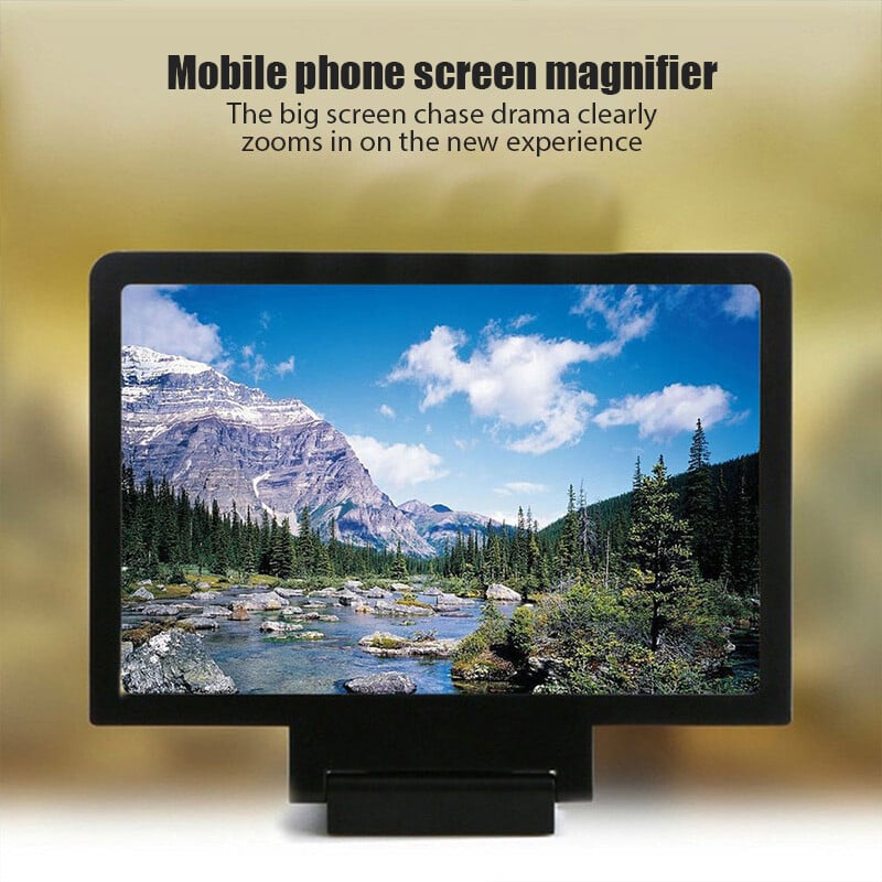 3D 8,5 colio ekrano stiprintuvas sulankstomas mobiliojo telefono didinamasis stiklas HD stovas vaizdo stiprintuvo laikiklis Padidinti stovą Akių apsauga