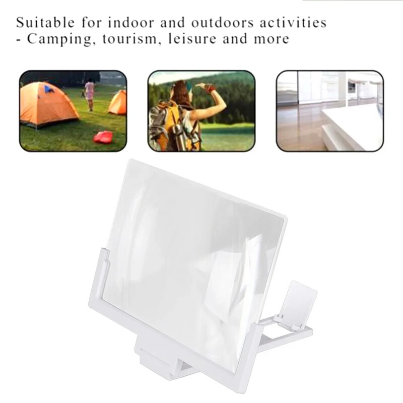 14-inčno pojačalo zaslona mobilnog telefona, 3D stalak za povećalo, povećalo, HD video pojačalo, stalak za telefon, nosač povećanog zaslona