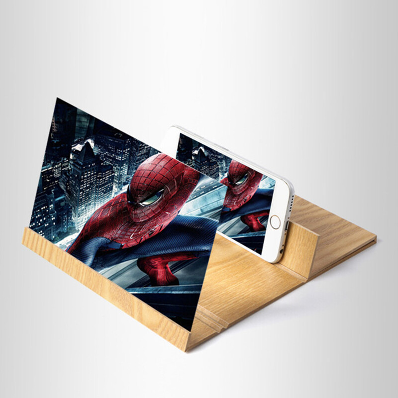 12-inčno 3D pojačalo zaslona, video povećalo zaslona mobilnog telefona za pametni telefon, nosač stalka za telefon s povećanim zaslonom