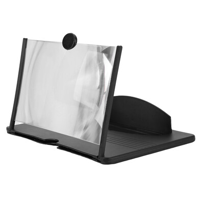 Лупа за екран на мобилен телефон Преносим 12-инчов 3D лупа за екран на мобилен телефон Универсален държач за смартфони iPhone Android