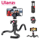 Ulanzi FT-01 Trepied flexibil pentru smartphone-uri Trepied caracatiță cu 1/4 șurub montare pe telefon Trepied mobil pentru vlogging Trepied de călătorie
