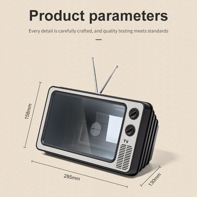 12-inčni 3D držač za telefon za iphone 15 16 HD video pojačalo Surround zvuka Proširivo postolje Povećalo zaslona telefona Retro TV Box