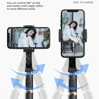 FGCLSY 2024 AI Σταθεροποιητής βίντεο Bluetooth selfie stick τρίποδο Gimbal Stabilizer For Smartphone Live κάθετη βάση λήψης