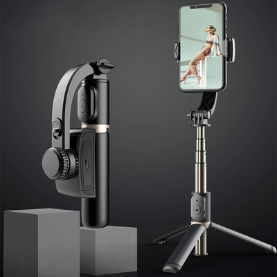 FGCLSY 2024 AI vaizdo stabilizatorius „Bluetooth“ asmenukių lazdos trikojis „Gimbal“ stabilizatorius, skirtas išmaniajam telefonui Tiesioginio vertikalaus fotografavimo laikiklis