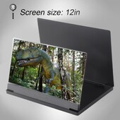 Mobiiltelefoni ekraani luup Video HD võimendi Suurenda ekraani statiivi kronstein Ekraani suurendusklamber Video luubi klamber