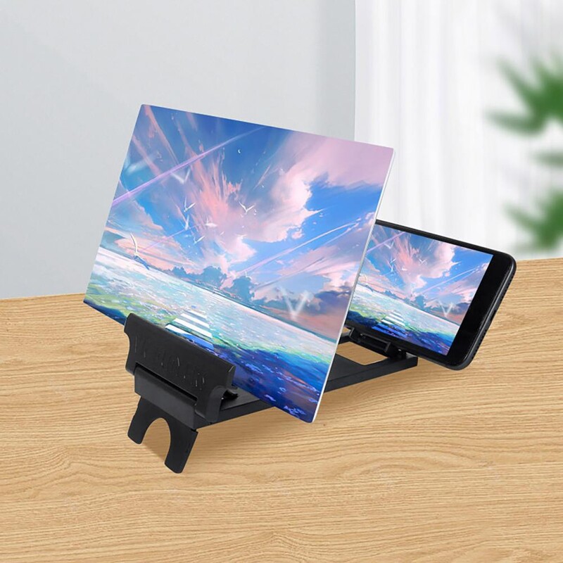 Sulankstomas telefono ekrano didintuvas su HD suderinamas mastelio keitimo optika Anti-radiation telefono ekrano didintuvas, skirtas sumažinti regėjimo nuovargį 3D