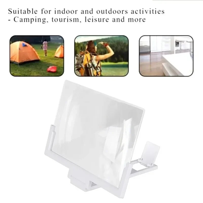 12/14 colių mobiliojo telefono ekrano stiprintuvas 3D didinamojo stiklo stovas didintuvas HD vaizdo stiprintuvas telefono stovas padidintas ekrano laikiklis