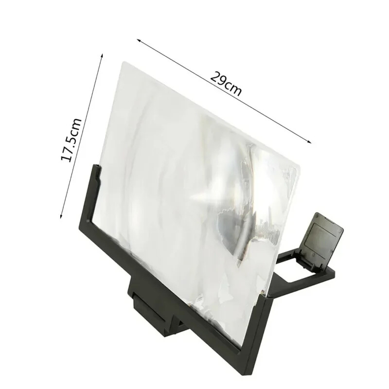 12/14 colių mobiliojo telefono ekrano stiprintuvas 3D didinamojo stiklo stovas didintuvas HD vaizdo stiprintuvas telefono stovas padidintas ekrano laikiklis