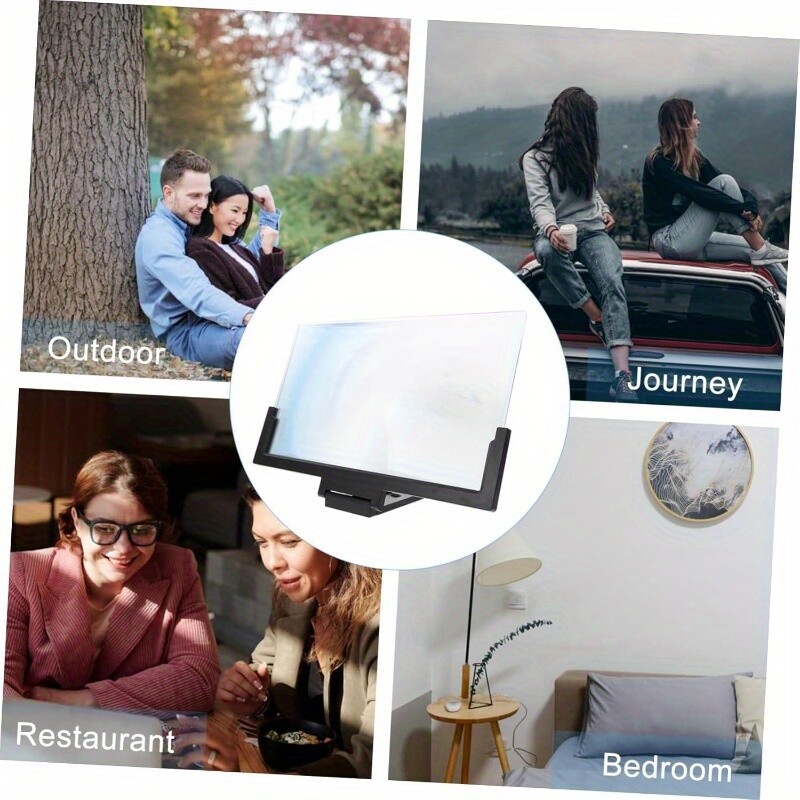 14 colių telefono ekrano stiprintuvas Telefono vaizdo stiprintuvas TV projektorius Sulankstomas mobilusis telefonas 3D telefono ekrano padidinimo projektorius