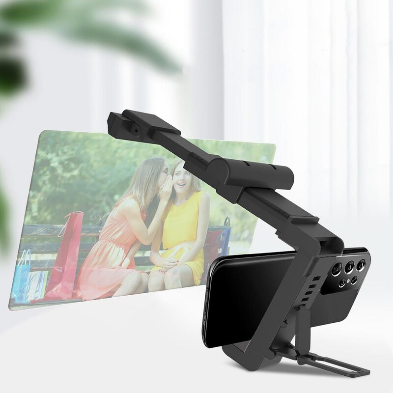 10 colių ekrano didintuvas HD sulankstomas stiprintuvas mobiliajam telefonui su reguliuojamo kampo išmaniojo telefono ekrano didintuvo stovu mobilusis telefonas