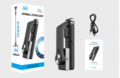 Ručni gimbal stabilizator za pametni telefon 1-osni sa selfie štapom stativ Bežični Bluetooth daljinski upravljač za iPhone Android