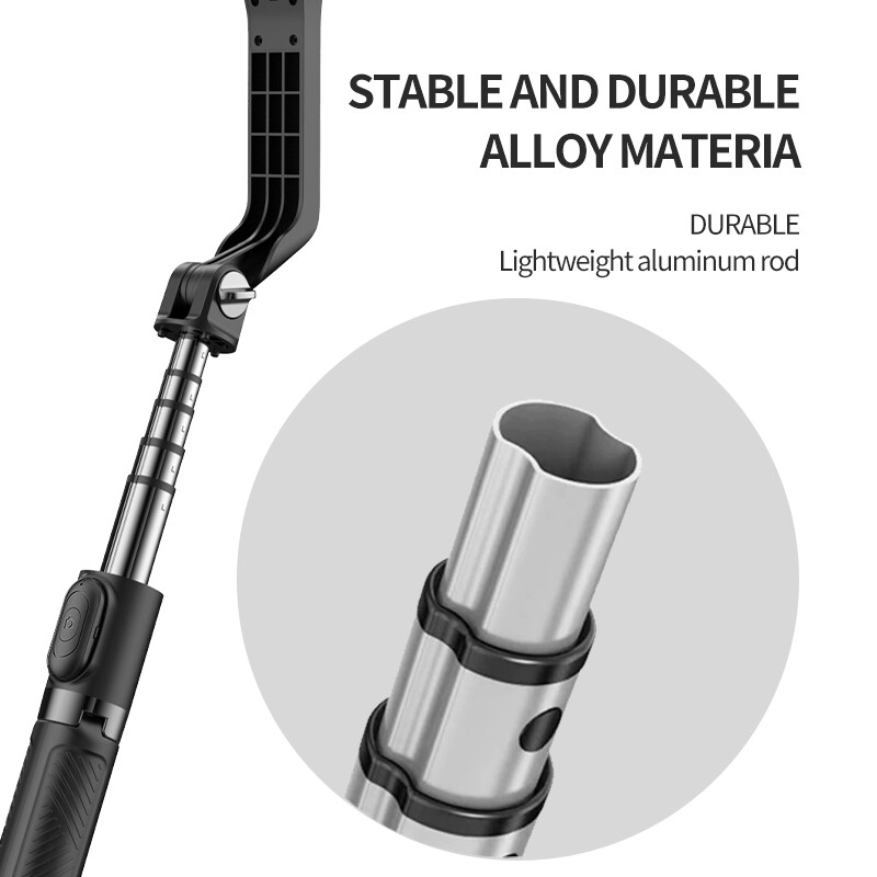 Ručni gimbal stabilizator za pametni telefon 1-osni sa selfie štapom stativ Bežični Bluetooth daljinski upravljač za iPhone Android