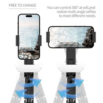 Φορητός σταθεροποιητής Gimbal για Smartphone 1-Axis με Selfie Stick Τρίποδα Ασύρματο τηλεχειριστήριο Bluetooth για iPhone Android