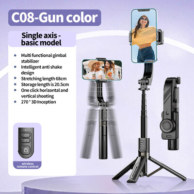 „Selfieshow“ 360° subalansuotas stabilus fotografavimo išplėtimas trikojis „selfie Stick“ mobiliojo telefono laikiklis telefono stovas mobiliojo telefono stabilizatorius