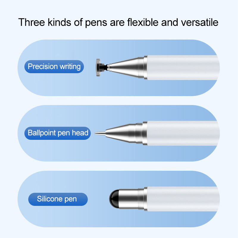 3-в-1 капацитивен стилус за сензорен екран стилус писалка за таблет сензорна писалка за мобилен телефон универсален капацитивен молив за телефон