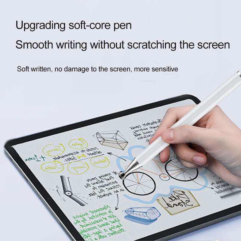 3-в-1 капацитивен стилус за сензорен екран стилус писалка за таблет сензорна писалка за мобилен телефон универсален капацитивен молив за телефон