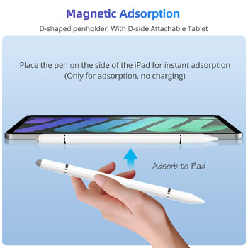 Fonken Magnetic Adsorption 3 σε 1 Universal Capacitive Stylus Pen για Iphone Huawei Android Οθόνες αφής Tablet Μολύβι γραφής