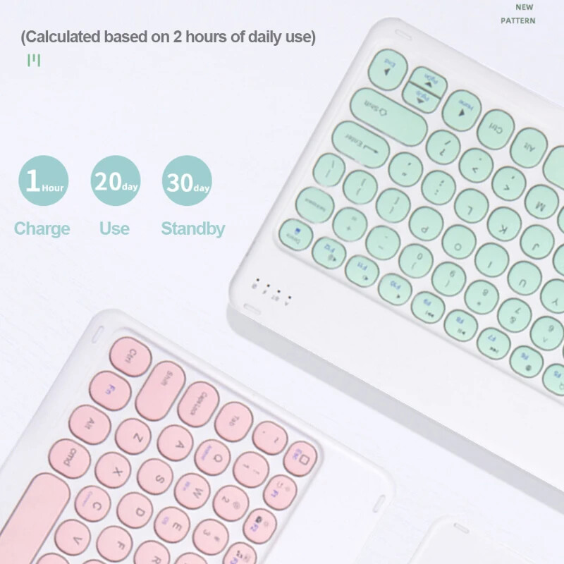 Безжична клавиатура за iPad 10.9 за Xiaomi Mipad за Samsung Tab S6 lite 10 инча Магнитна клавиатура Акумулаторна клавиатура за таблет