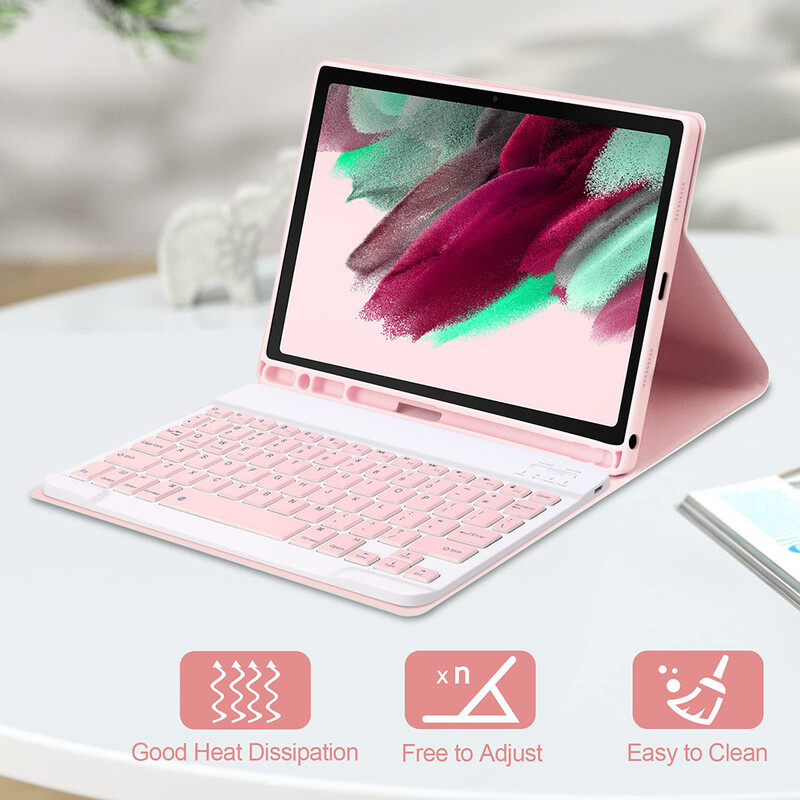 Za Samsung Galaxy Tab A9 Plus 11 inča Bluetooth-kompatibilna futrola s tipkovnicom Auto Sleep/Wake Dechatable Folio Cover za tipkovnicu