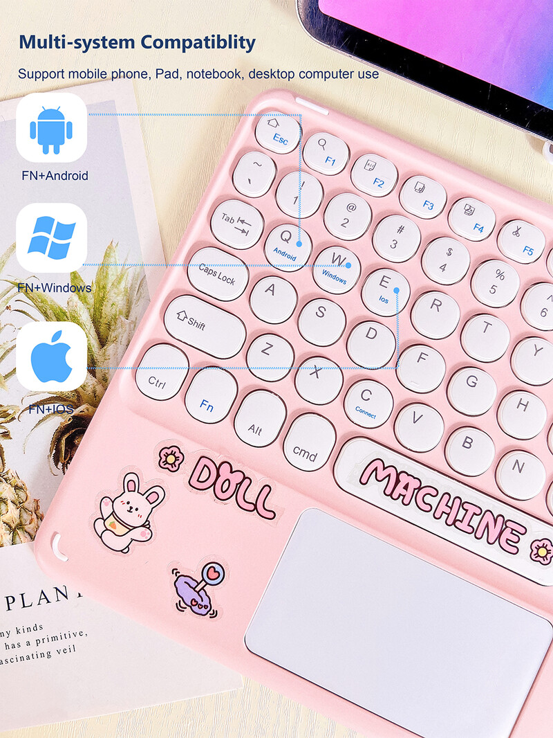 9 10 11 inčni iPad Tipkovnica Miš Bežični Bluetooth Teclado za iPad Pro Air 4 Xiaomi Samsung Huawei Tablet Android IOS Windows