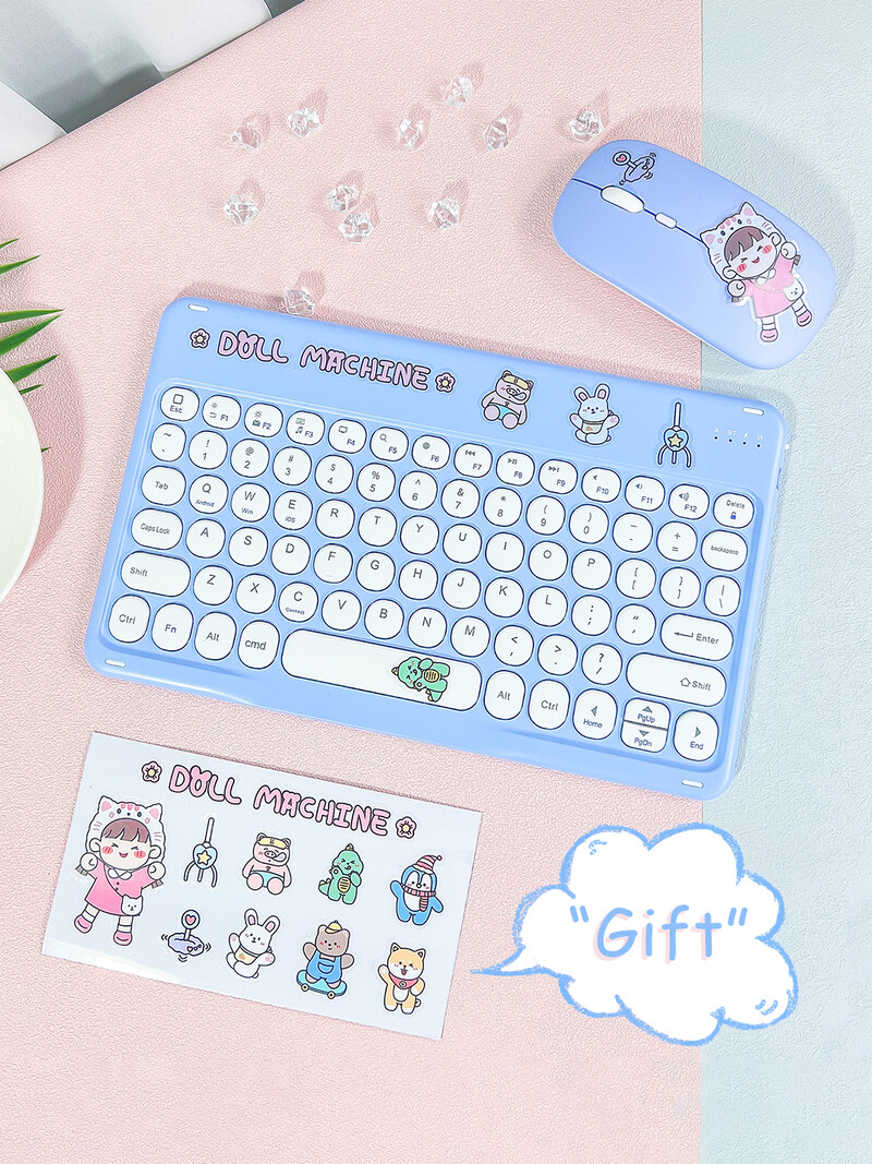 9 10 11 inčni iPad Tipkovnica Miš Bežični Bluetooth Teclado za iPad Pro Air 4 Xiaomi Samsung Huawei Tablet Android IOS Windows