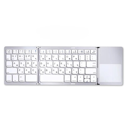 Ruski/španjolski/engleski B033 Mini sklopiva tipkovnica, bežični Bluetooth punjač tipkovnice s dodirnom podlogom za Windows Android IOS