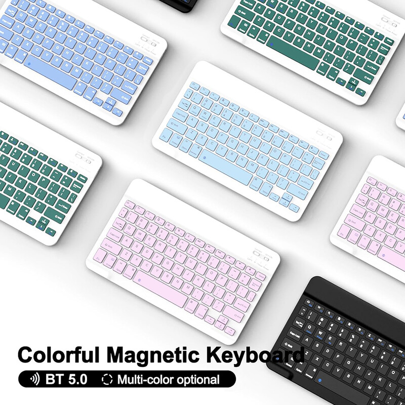 Skirtas Samsung Galaxy Tab A9+ 11 colių dėklui su Bluetooth suderinamu klaviatūros dangteliu su pelės klaviatūros dėklu Nuimama BT klaviatūra