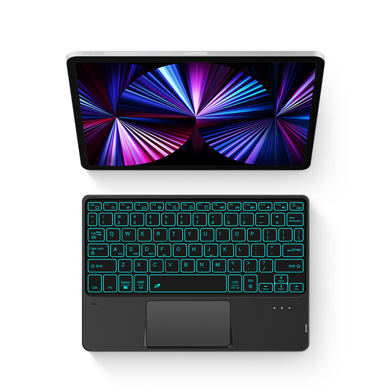 Bluetooth tastatūra Lenovo Yoga Tab 11 YT-J706F YT-J706X planšetdatora korpusam Bezvadu tastatūra ar skārienpaneli