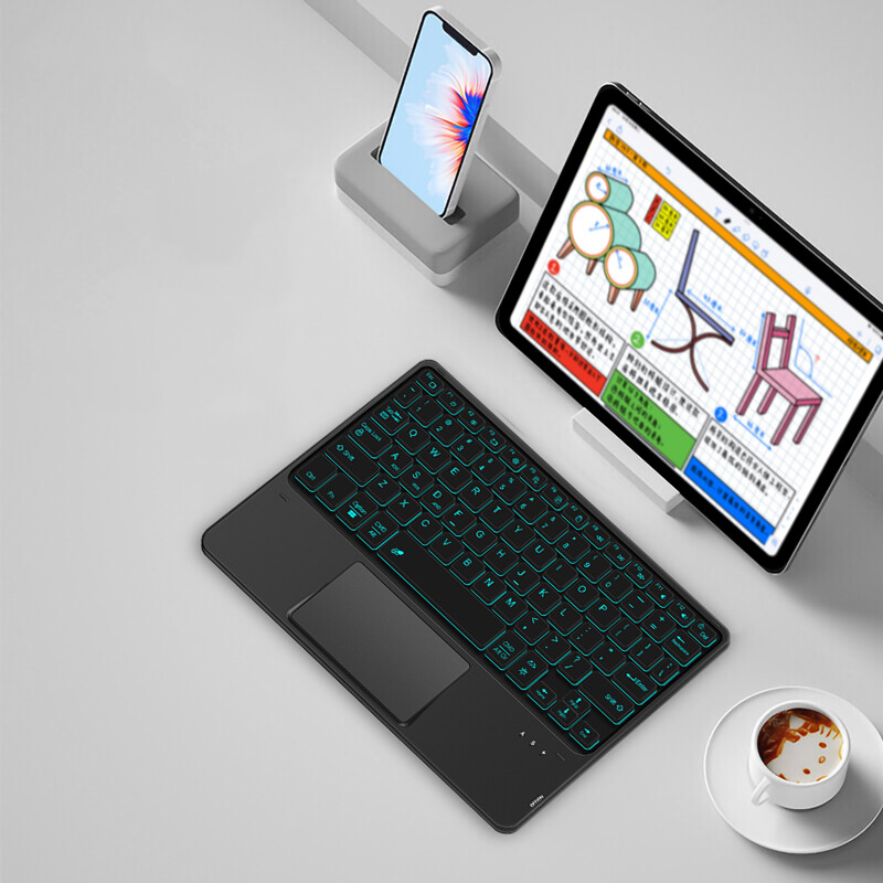 Bluetooth tastatūra Lenovo Yoga Tab 11 YT-J706F YT-J706X planšetdatora korpusam Bezvadu tastatūra ar skārienpaneli